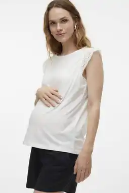 Wehkamp VERO MODA MATERNITY T-shirt VMMEMILY wit aanbieding