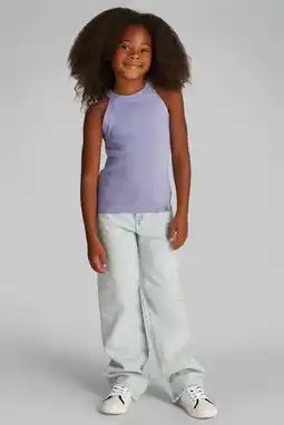 Wehkamp Calvin Klein haltertop lila fijn gebreid aanbieding