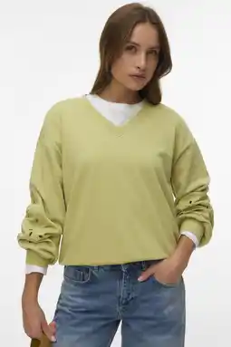 Wehkamp VERO MODA x Noor de Groot sweater lichtgroen aanbieding