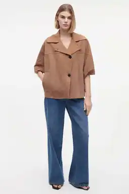 Wehkamp Studio AR by ARMA leren jas camel aanbieding