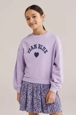 Wehkamp WE Fashion sweatjurk lila aanbieding