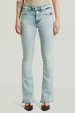 Wehkamp G-STAR flared jeans lichtblauw aanbieding