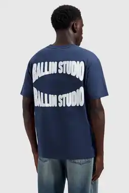Wehkamp Ballin oversized T-shirt met backprint donkerblauw aanbieding