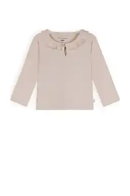 Wehkamp Petite Maison baby longsleeve Kaya beige aanbieding