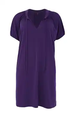 Wehkamp YOEK jurk Plus Size - paars aanbieding