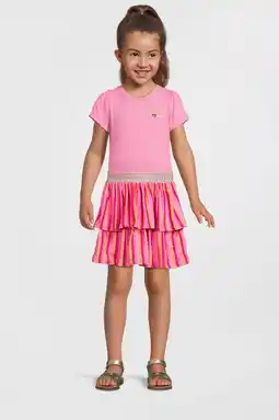 Wehkamp B.Nosy x K3 K3 midi jurk roze aanbieding