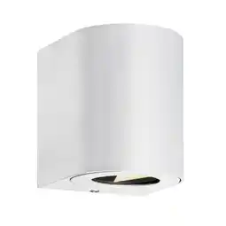 Wehkamp Nordlux wandlamp buiten Canto 2 - rond - wit aanbieding