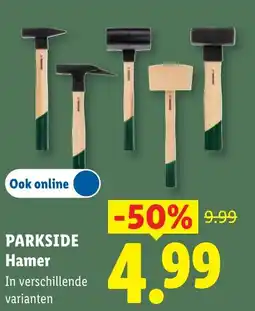 Lidl Parkside Hamer aanbieding