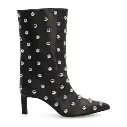 Wehkamp Sacha halfhoge laarzen met studs zwart aanbieding