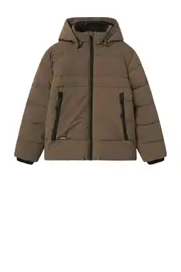 Wehkamp NAME IT KIDS gewatteerde jas bruin aanbieding