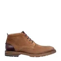Wehkamp Van Lier Dino suède veterschoenen cognac aanbieding