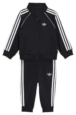 Wehkamp adidas Originals trainingspak Superstar zwart aanbieding