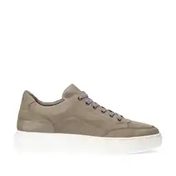 Wehkamp Manfield nubuck sneakers grijs aanbieding