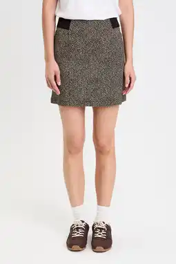 Wehkamp Cache Cache mini rok met panterprint zwart aanbieding