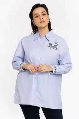 Wehkamp YOEK blouse lichtblauw aanbieding