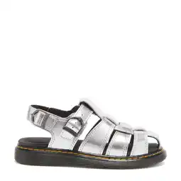 Wehkamp Dr. Martens Caarys J leren sandalen Silver Metallic Patent Lamper aanbieding