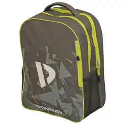 Wehkamp Donnay tennis rugtas 27L grijs/limegroen aanbieding