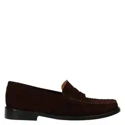 Wehkamp Manfield suède loafers donkerbruin aanbieding