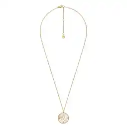 Wehkamp Fossil ketting JF04842710 Leeuw sterrenbeeld goudkleurig aanbieding