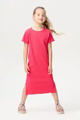 Wehkamp Noppies kids korte jurk koraalrood aanbieding