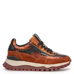Wehkamp Floris van Bommel Grommi 01.18 leren sneakers oranje aanbieding