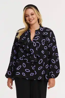 Wehkamp YOEK blouse zwart aanbieding