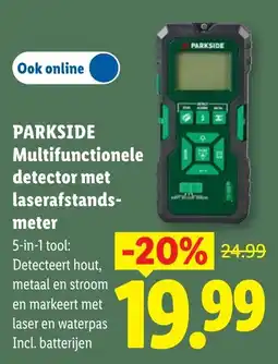 Lidl Parkside Multifunctionele detector met laserafstands meter aanbieding