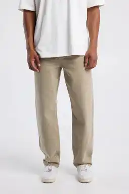 Wehkamp America Today Dallas loose fit jeans camel aanbieding