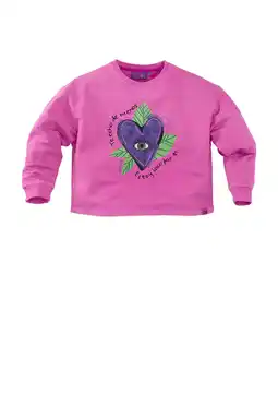 Wehkamp Z8 kids sweater Luma met printopdruk roze aanbieding