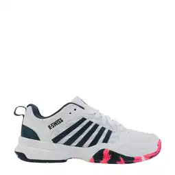 Wehkamp K-Swiss Court Express 2 sportschoenen wit/donkerblauw/oranje aanbieding