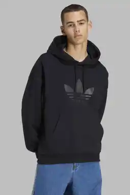 Wehkamp adidas Originals hoodie Trefoil zwart/wit aanbieding