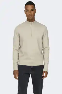 Wehkamp ONLY & SONS pullover sweater beige aanbieding