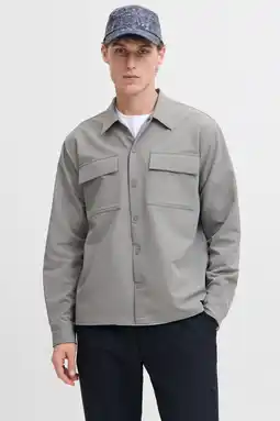 Wehkamp JACK & JONES CORE relaxed casual overhemd grijs aanbieding