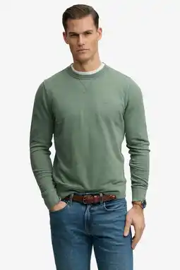 Wehkamp Superdry sweater groen aanbieding