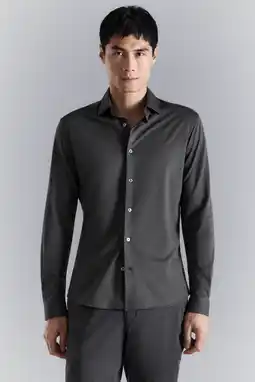 Wehkamp Mango Man slim zakelijk overhemd grijs aanbieding