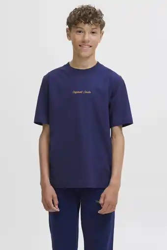 Wehkamp JACK & JONES JUNIOR T-shirt donkerblauw aanbieding