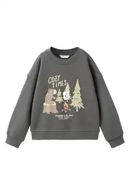 Wehkamp Mango Kids sweater antraciet aanbieding