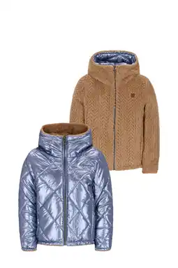 Wehkamp Like Flo reversible jas blauw aanbieding