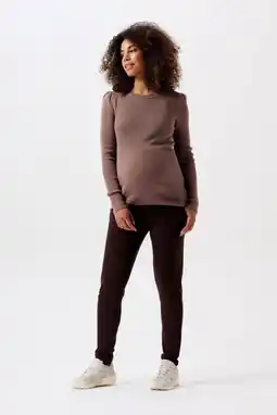 Wehkamp Noppies maternity low waist skinny broek Renee donkerbruin aanbieding