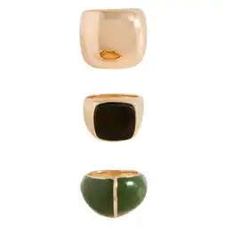 Wehkamp Mango ring - goudkleurig (set van 3) aanbieding