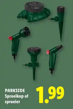 Lidl Parkside sproeikop of sproeier aanbieding
