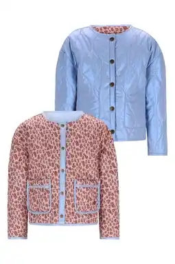 Wehkamp Like Flo reversible jas lichtblauw aanbieding