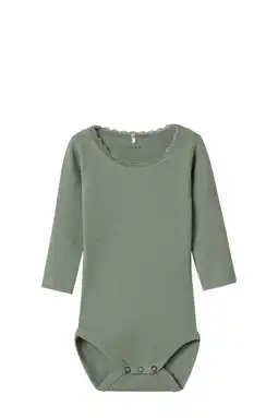 Wehkamp NAME IT BABY romper NBFKAB zachtgroen aanbieding