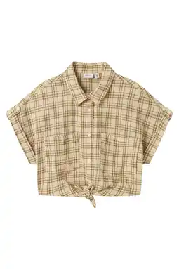 Wehkamp NAME IT KIDS blouse lichtgeel aanbieding