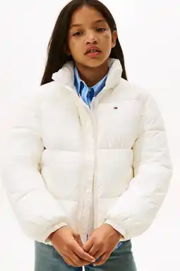 Wehkamp Tommy Hilfiger gewatteerde jas ecru aanbieding