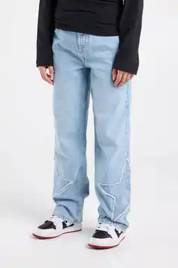 Wehkamp America Today highwaist straight leg jeans light blue denim aanbieding