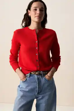 Wehkamp Sissy-Boy gebreid vest met wol rood aanbieding