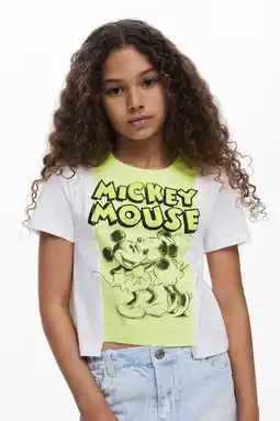 Wehkamp Desigual Mickey Mouse T-shirt limegroen aanbieding