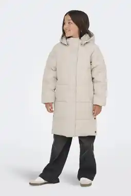 Wehkamp KIDS ONLY GIRL gewatteerde jas lichtbeige aanbieding