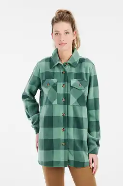 Wehkamp Protest shacket fleece Salt groen aanbieding